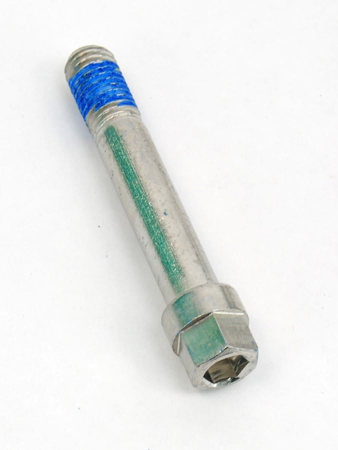 Guide Bolt, M-11 x 1.5" x 3", DBC-MHGB Stainless Steel, Blue Thread, Fits Kodiak Disc Calipers DBC225 DBC250 (KGBS)