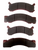 Disc Brake Pads, 8000# to 14K, Ceramic, 4 Pads, Fits Kodiak / ALKO 10K & 12K (DBC-2250-CRM-PAD)