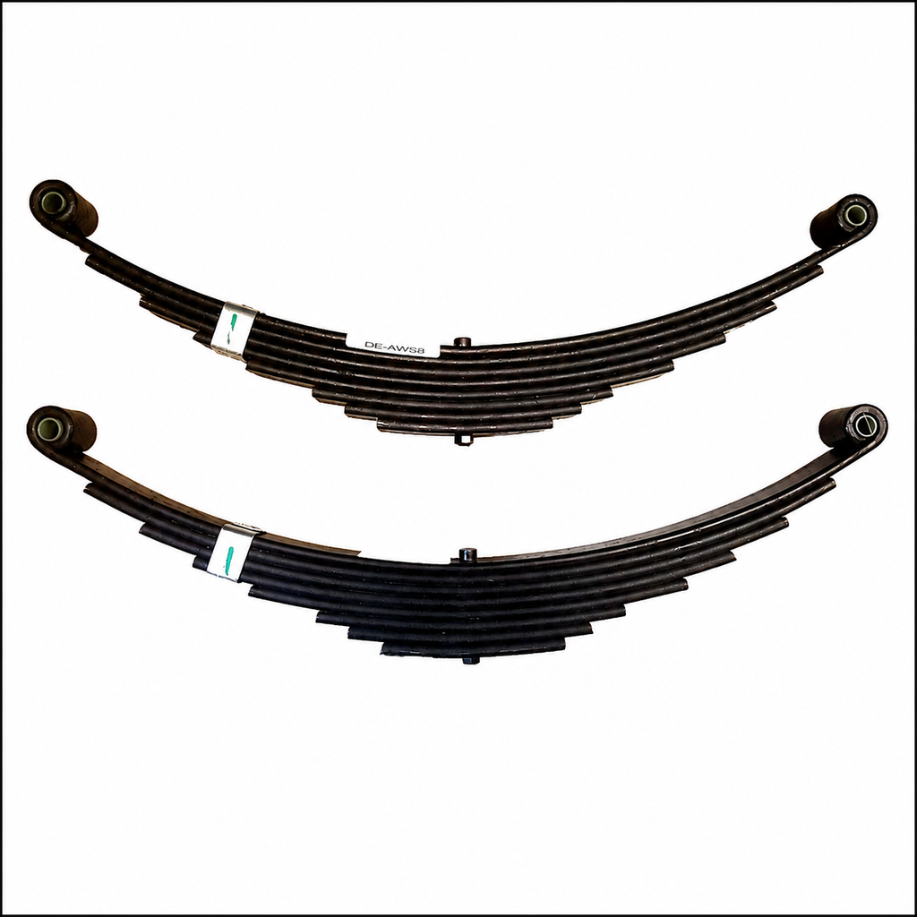 Two 4K 8-Leaf Trailer Leaf Springs - 26" Eye to Eye - 1.75" Wide (DE AWS8-LOTOF2)