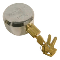 Trimax Maximum Security Hidden Shackle "Hockey Puck" Trailer Lock - Steel Body (DLHP)