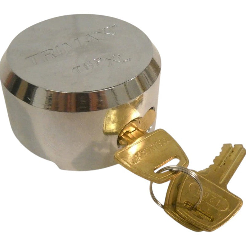 Trimax Maximum Security Hidden Shackle "Hockey Puck" Trailer Lock - Steel Body (DLHP)