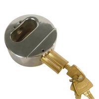Trimax Maximum Security Hidden Shackle "Hockey Puck" Trailer Lock - Steel Body (DLHP)