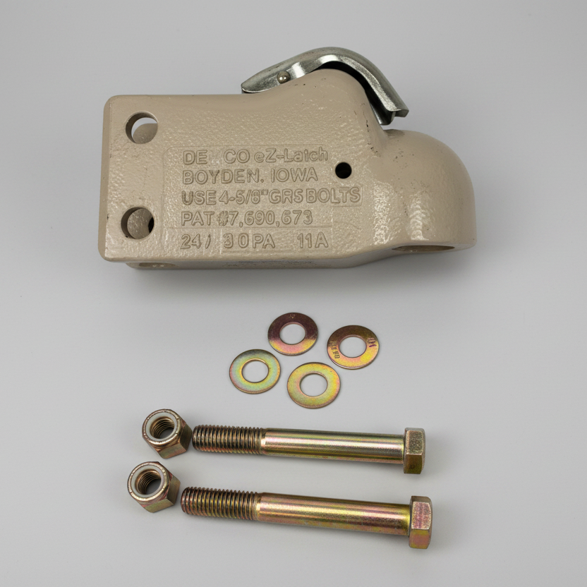 USA Made Demco Adjustable Channel Trailer Coupler Hitch EZLatch 2-5/16" Ball 21K (DM15791-97-KIT)