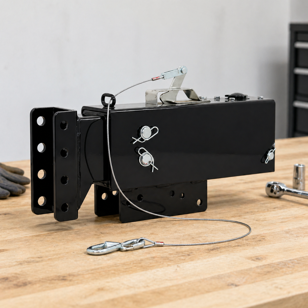 Surge Brake Actuator - 12,500 lbs GTW - 8" Adjustable Channel Down - Black Powder Coat (DM8101038)