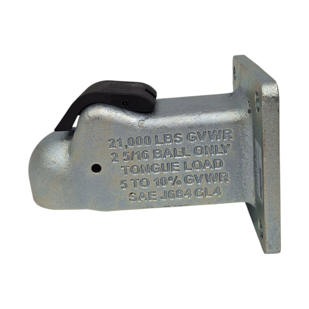Demco Trailer Coupler - Cast - Flat Plate Mount EZ Latch (DM89FR)