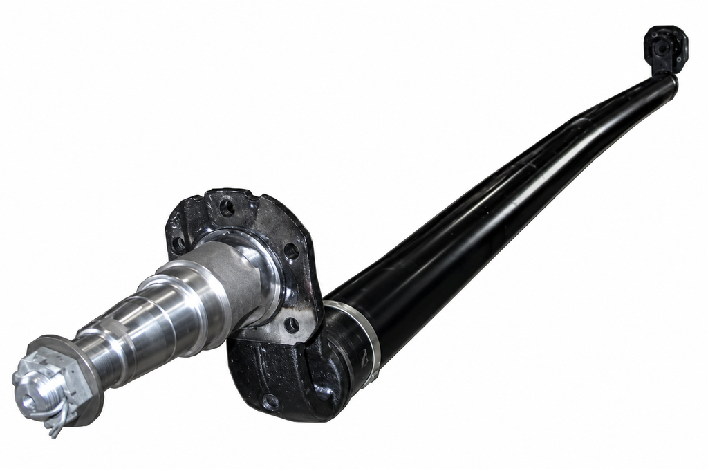 Lippert 7000 lb Axle Beam · 94" Hub Face · 4" Drop · 3" Tube · Loose Perches (7000-94-3-D-KIT)