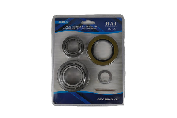 MAT Trailer Wheel Bearing Kit 5,200# Axle W/1.25" X 1.750" Tapered Spindle (BEK-5.2K)