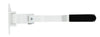Trailer Swivel CamBar Assembly 2 Hole w/ Foam Pad Super Durable White Powder Coated (SCB-W2F)