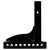 Weight Distribution Shank 12k Capacity 9 hole 8.75" Drop Black Powder Coat 2" Shank (3357)