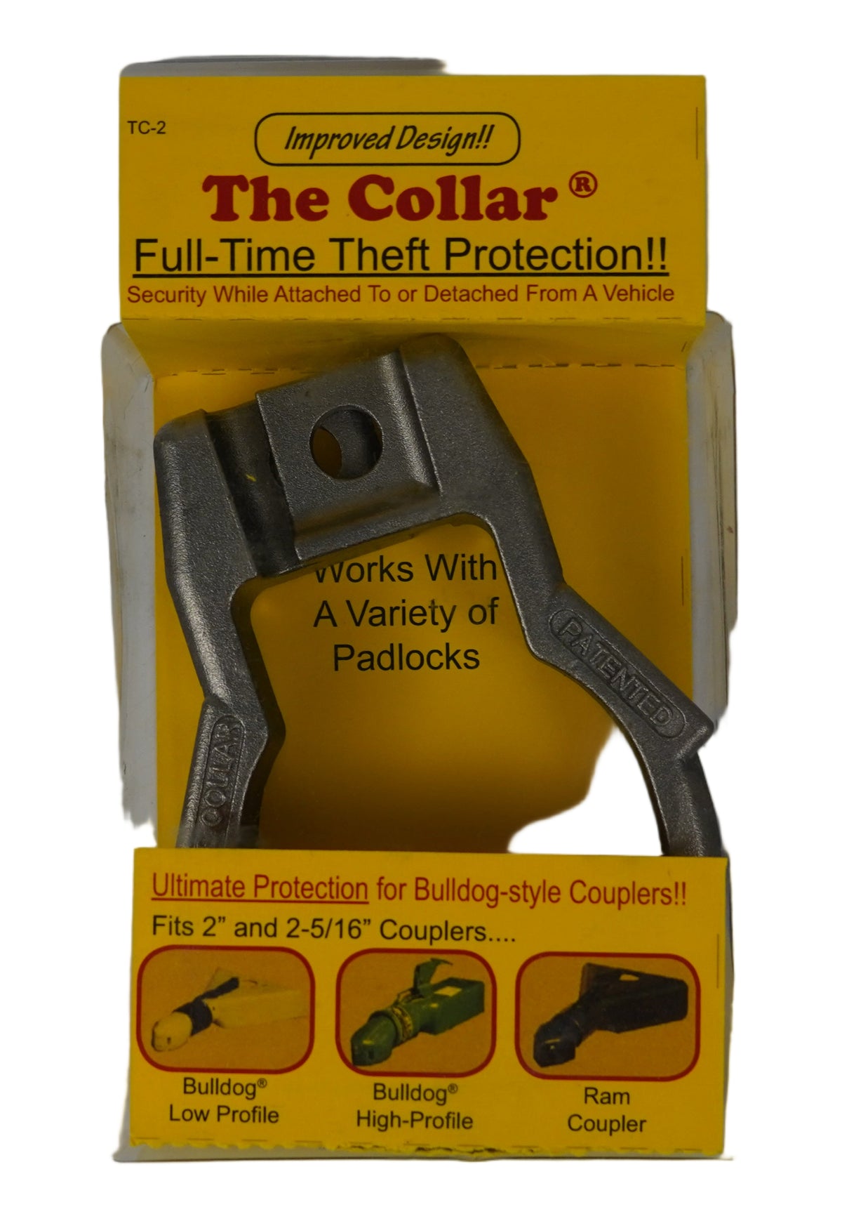 The Collar Coupler Lock Fits 2" and 2-5/16" Bulldog Style Couplers and Ram Latch Couplers Fits many Butler and Kodiak Couplers (TC-2)