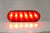 2 - 6" Oval RED LED Stop Turn Tail Light Grommet TecNiq Trailer Truck USA (T66-RR0T-KIT-LOTOF2)
