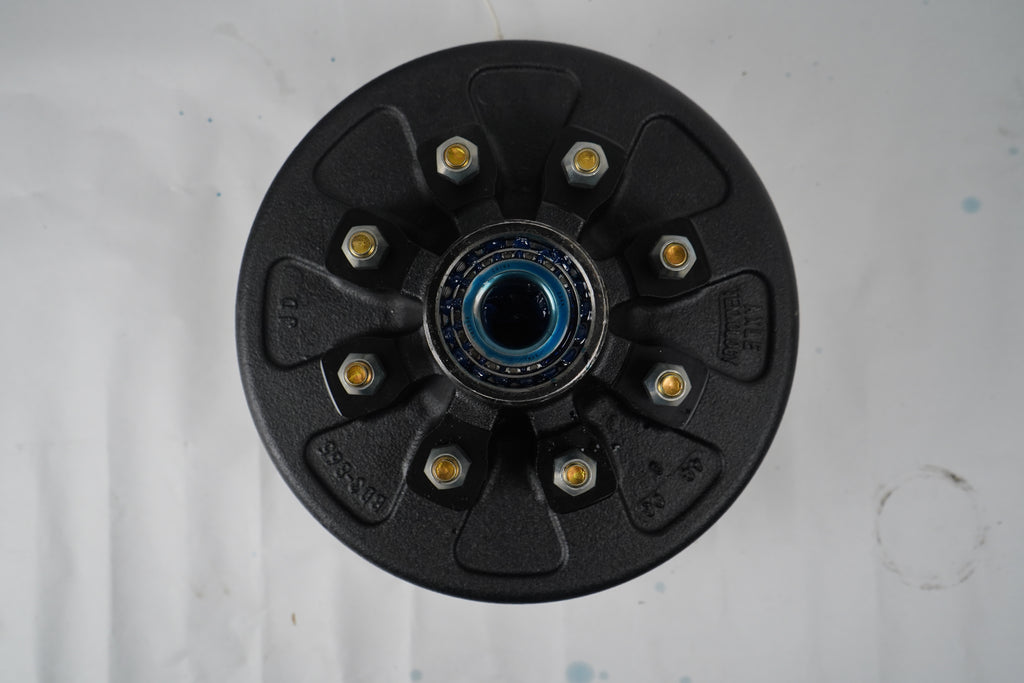 Pre-Greased 12" Hub Drum Kit, 7K, 8 x 6.5, 1/2" Studs (19-130)