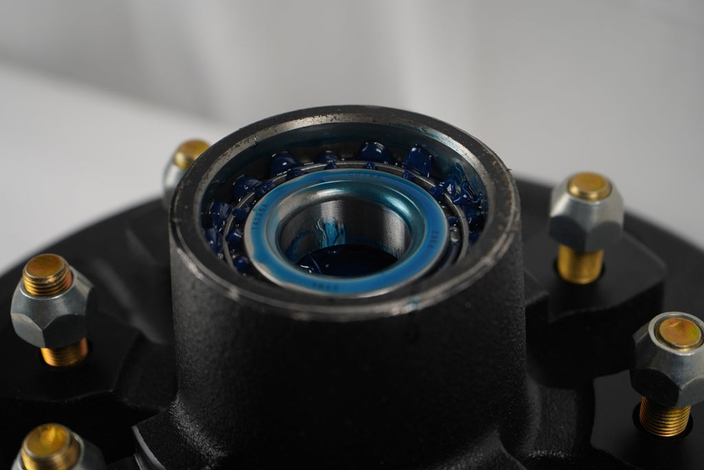 Pre-Greased 12" Hub Drum Kit, 7K, 8 x 6.5, 1/2" Studs (19-130)