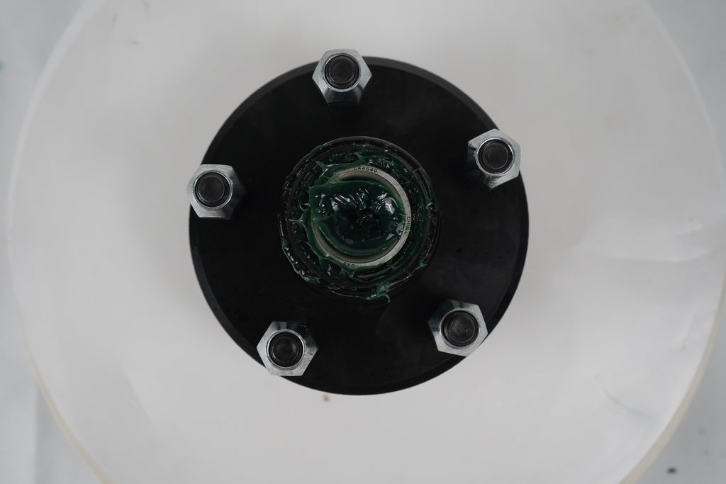 Pre-Greased Idler Hub Kit fits 2000# Trailer Axles 5x4.5 Bearings Seal Cap (17-105)