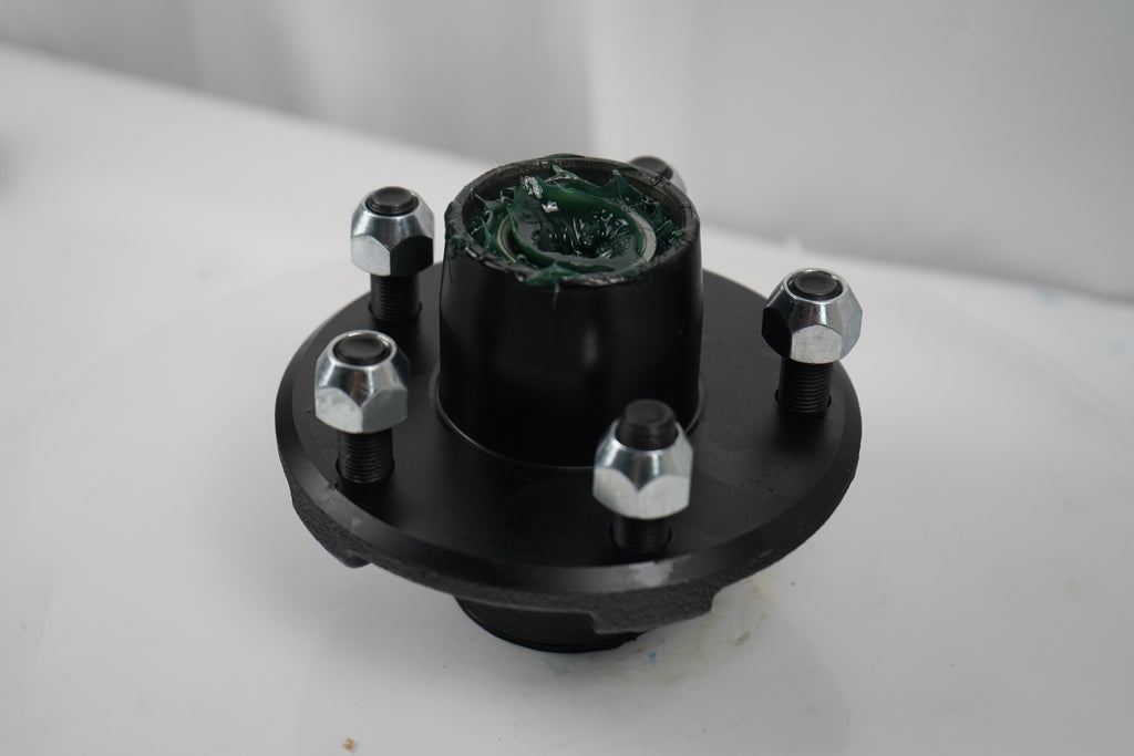 Pre-Greased Idler Hub Kit fits 2000# Trailer Axles 5x4.5 Bearings Seal Cap (17-105)