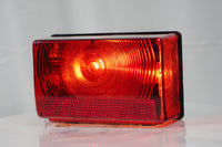 Trailer Stop Turn Tail Light – Street Side (Left) – Jammy J-70-L Box Style Red Lamp w/ License Window