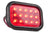 Jammy 3" x 5" Red LED Stop Turn Tail Lamp Kit 15 Diodes Black Grommet  3 Way PL-3 Female Connector (J-35-RK)