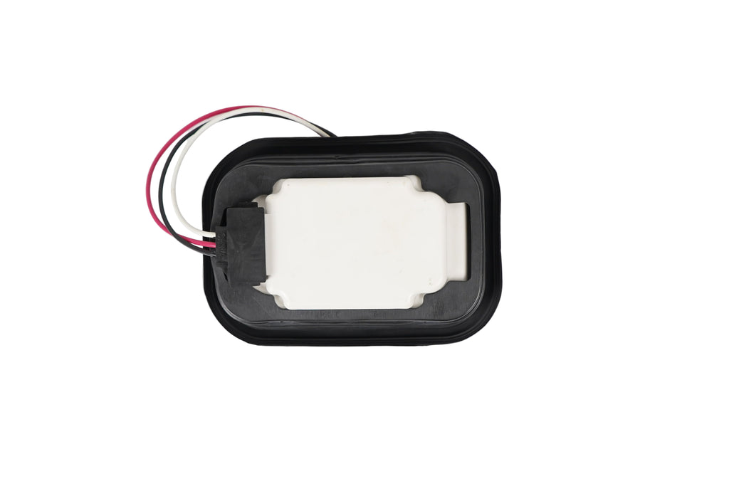 Jammy 3" x 5" Red LED Stop Turn Tail Lamp Kit 15 Diodes Black Grommet  3 Way PL-3 Female Connector (J-35-RK)