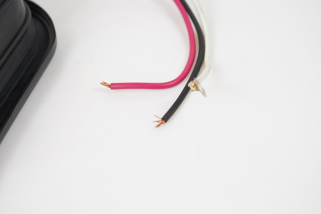 Jammy 3" x 5" Red LED Stop Turn Tail Lamp Kit 15 Diodes Black Grommet  3 Way PL-3 Female Connector (J-35-RK)