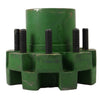 12,000#  Hub Only 12k 4.88 Pilot 8x6.5 Quality and Rockwell Trailer Axle Wheel (812865-A-1)