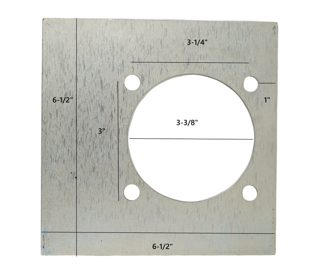 BP05 Brophy Backing Plate Fits Most 4 Bolt Trailer Recessed DRings Made for RR05 (BP05)
