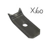 60 - Trailer Floor Hold Down Clip Steel 1/4" Plate Floor Decking Bearclaw Wood (FC-1-60)