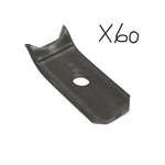 60 - Trailer Floor Hold Down Clip Steel 1/4" Plate Floor Decking Bearclaw Wood (FC-1-60)