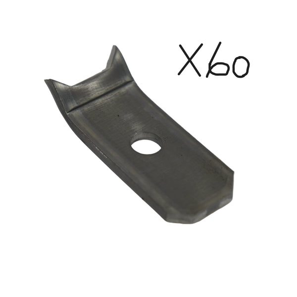 60 - Trailer Floor Hold Down Clip Steel 1/4" Plate Floor Decking Bearclaw Wood (FC-1-60)
