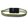 12" 4 Flat Truck Trailer Extension Cord with Male and Female Plug Wire (412)