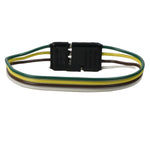 12" 4 Flat Truck Trailer Extension Cord with Male and Female Plug Wire (412)
