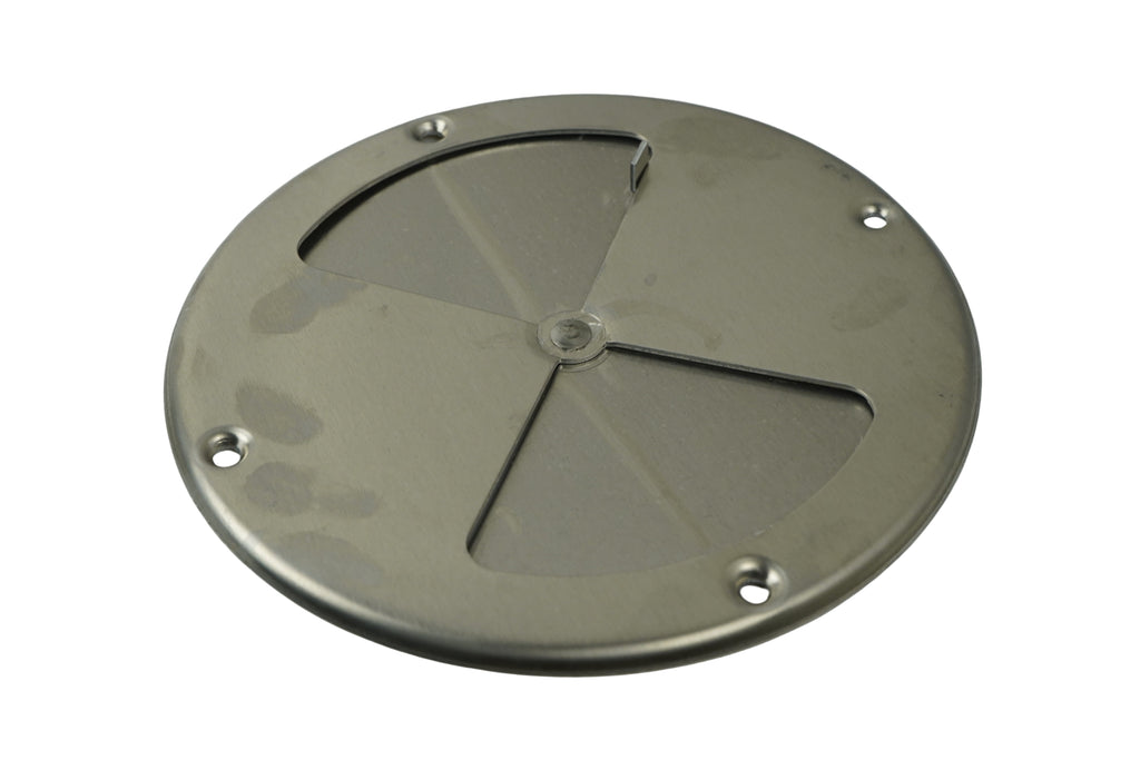 7.25" Polished Aluminum Round Air Wall Vent Horse Trailer Butterfly 7 1/4 (775)