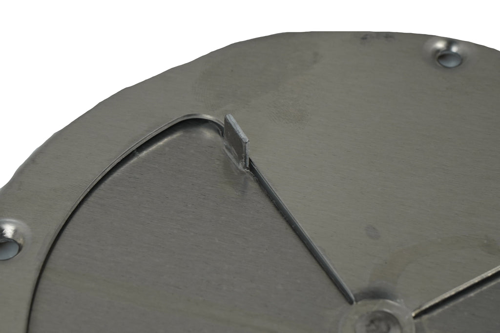 7.25" Polished Aluminum Round Air Wall Vent Horse Trailer Butterfly 7 1/4 (775)