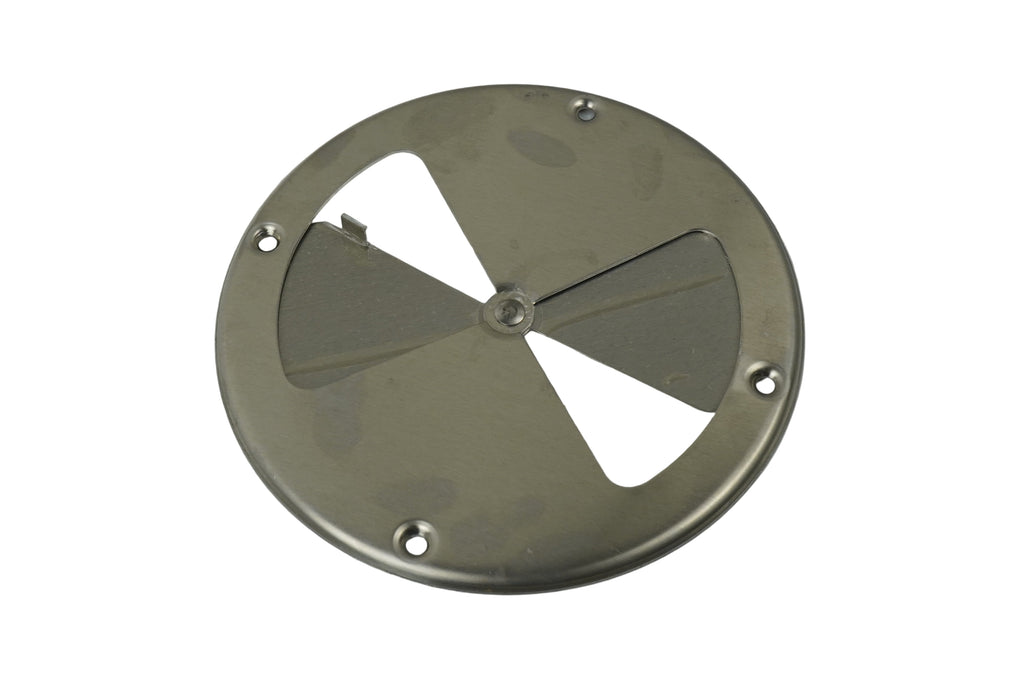 7.25" Polished Aluminum Round Air Wall Vent Horse Trailer Butterfly 7 1/4 (775)