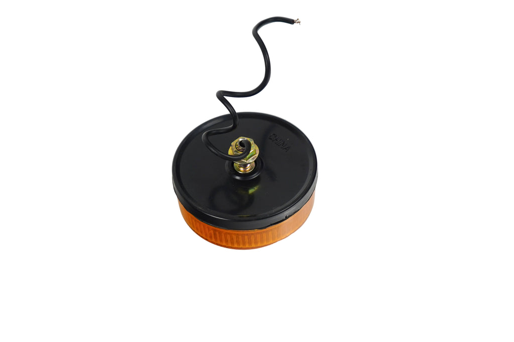 2.5" Amber Round Reflective Sealed Clearance Marker Light 7 LED Stud Mount 2 1/2 (J-2065-A)