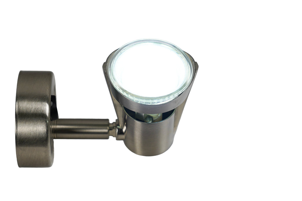 LED Hardwire Reading Light with Satin Chrome Finish RV Camper Desk L26-0067 (L26-0067)