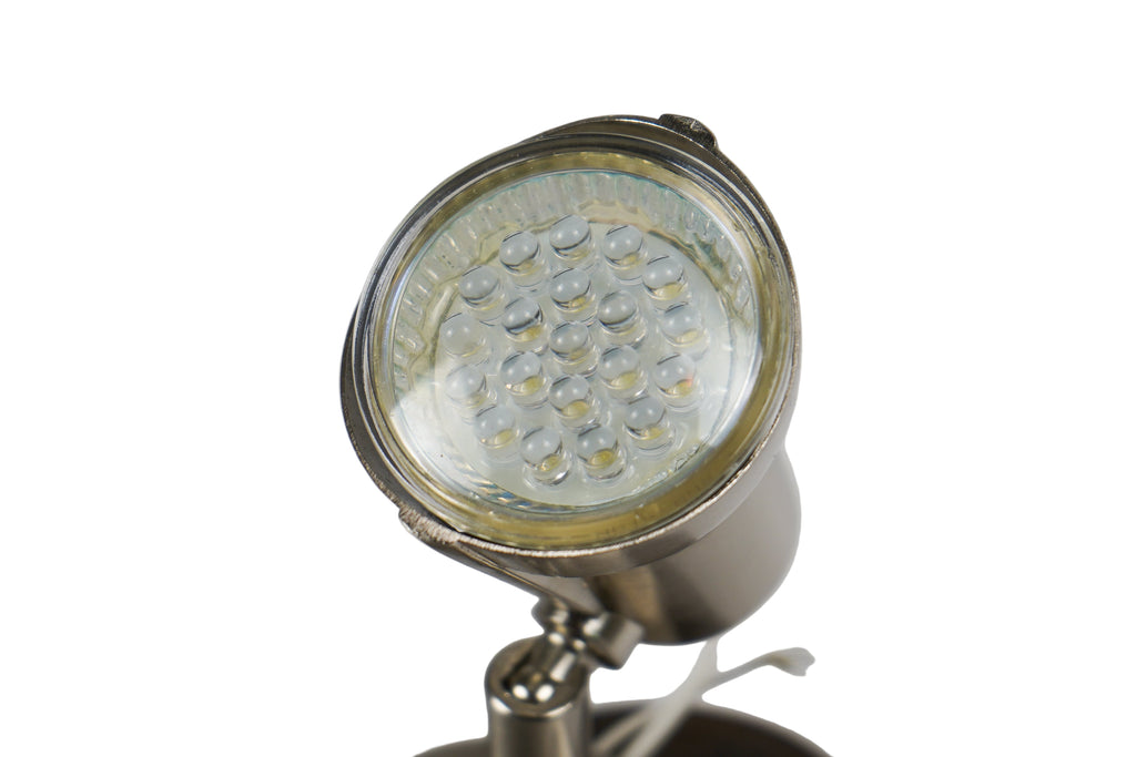 LED Hardwire Reading Light with Satin Chrome Finish RV Camper Desk L26-0067 (L26-0067)