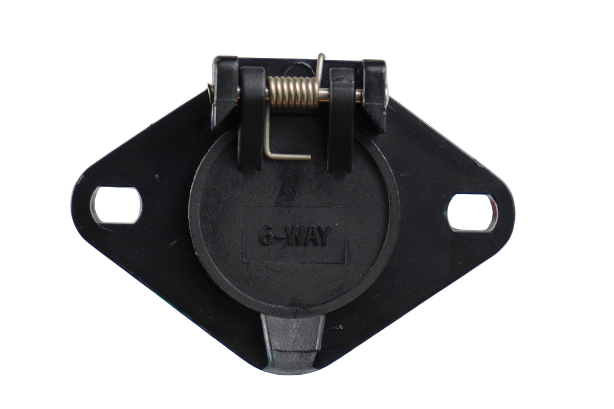 Calterm Plug n Tow 6 Wire Round  Vehicle Socket Trailer Truck RV  (08062)