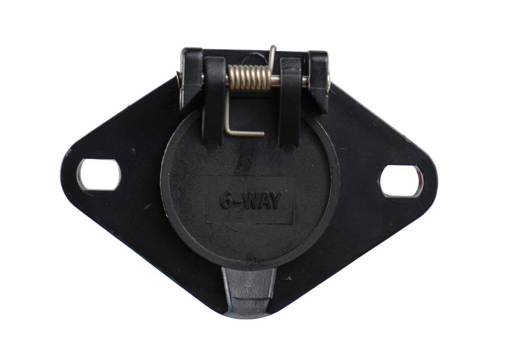 Calterm Plug n Tow 6 Wire Round  Vehicle Socket Trailer Truck RV  (08062)