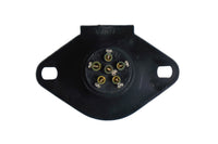 Calterm Plug n Tow 6 Wire Round  Vehicle Socket Trailer Truck RV  (08062)