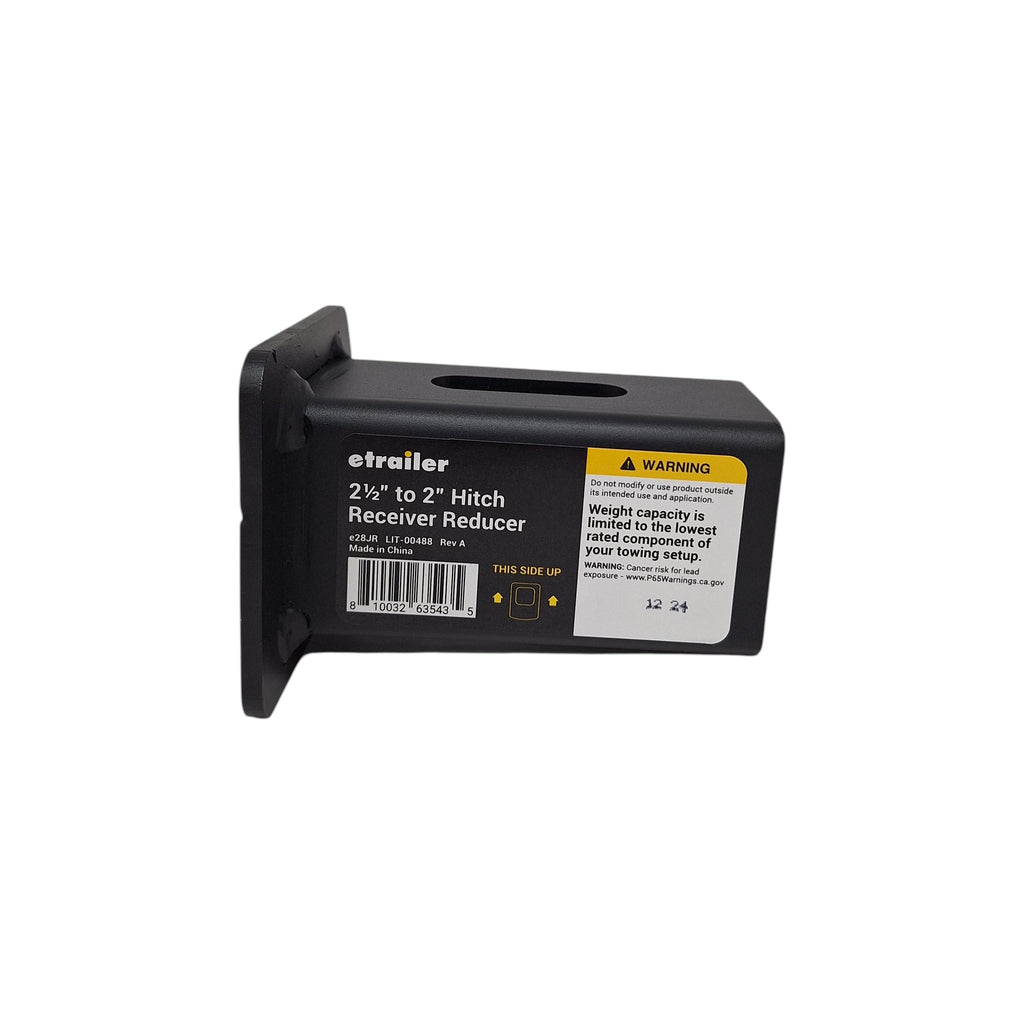 Reducer Sleeve Etrailer 2-1/2" to 2" Hitch 5" Long Magnetic Hitch Receiver Reducer Sleeve (E28JR)