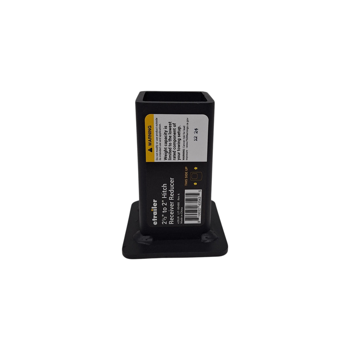 Reducer Sleeve Etrailer 2-1/2" to 2" Hitch 5" Long Magnetic Hitch Receiver Reducer Sleeve (E28JR)