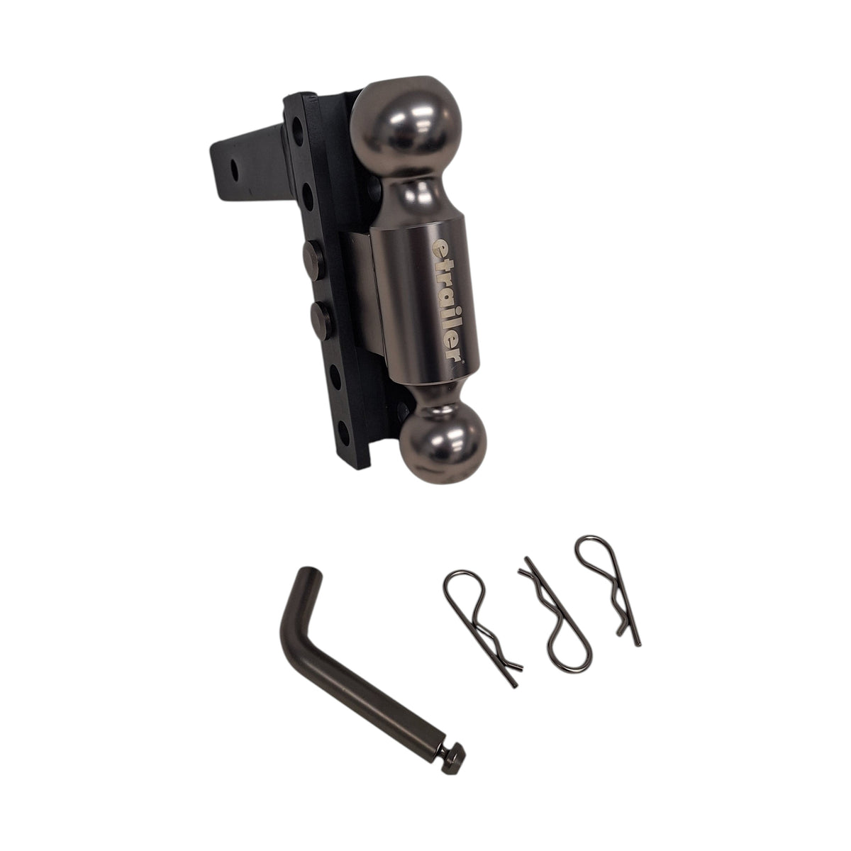 Adjustable Ball Mount – 10,000 lb – 2" Hitch – 6" Rise or Drop - etrailer (e66PR)