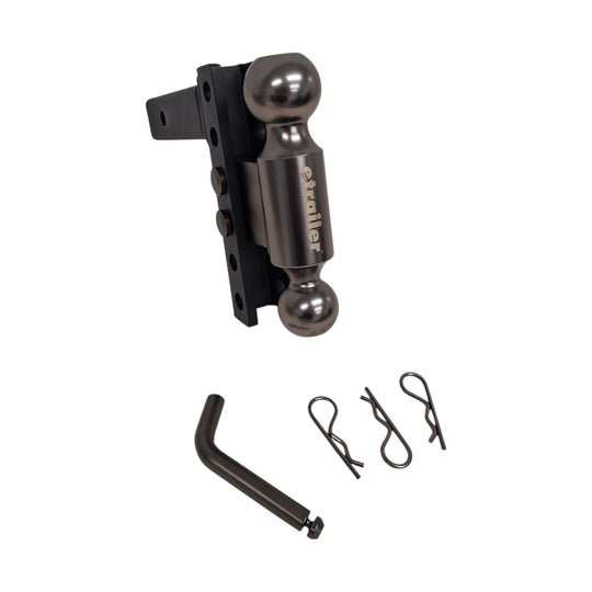 Adjustable Ball Mount – 10,000 lb – 2" Hitch – 6" Rise or Drop - etrailer (e66PR)