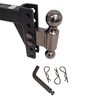 Adjustable Ball Mount – 10,000 lb – 2" Hitch – 6" Rise or Drop - etrailer (e66PR)