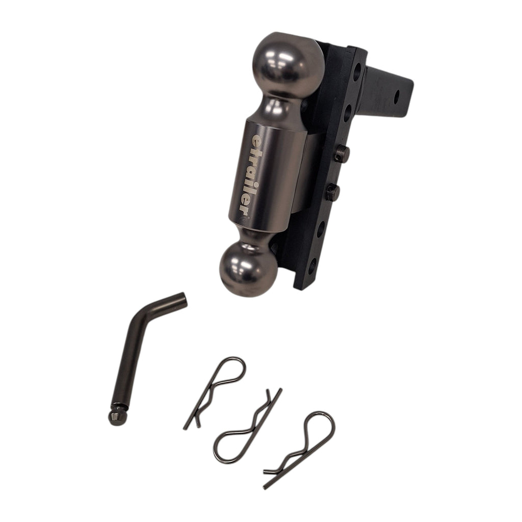 Adjustable Ball Mount – 10,000 lb – 2" Hitch – 6" Rise or Drop - etrailer (e66PR)