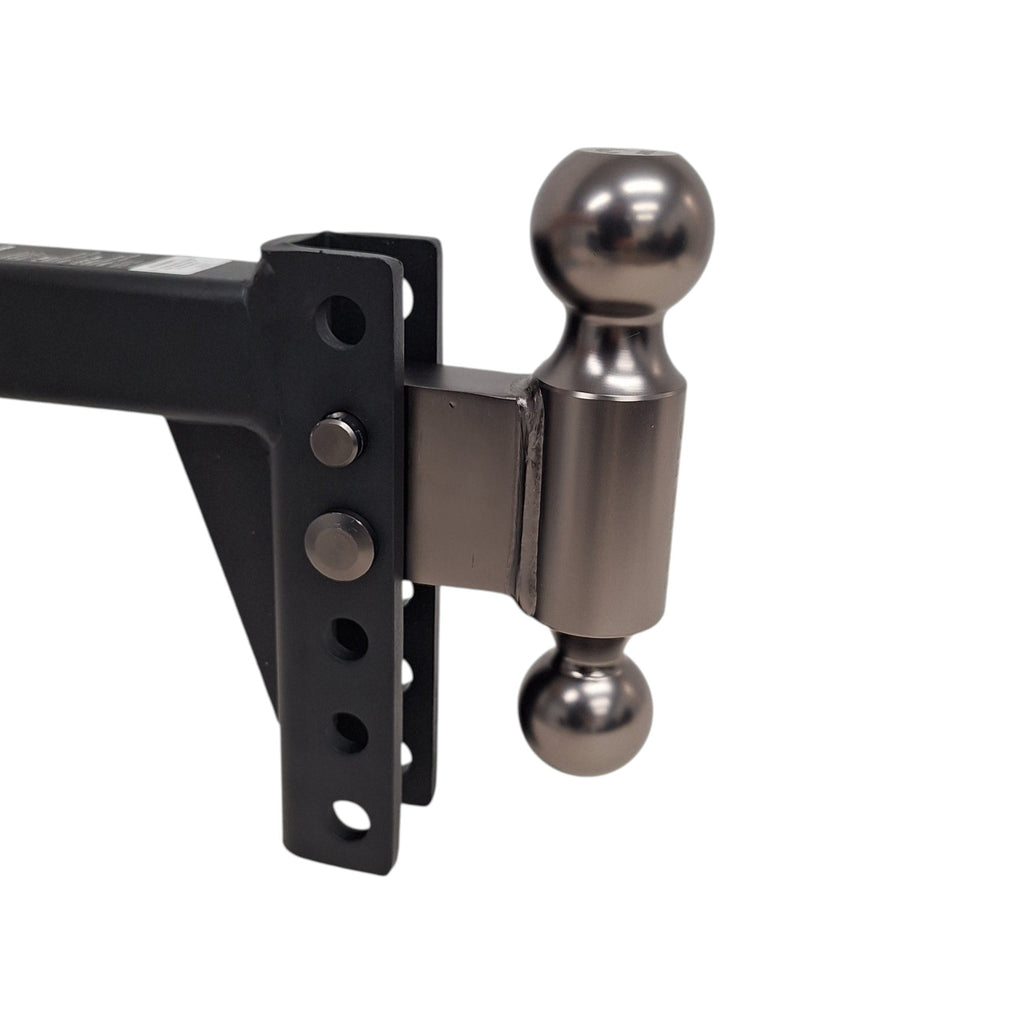 Adjustable Ball Mount – 10,000 lb – 2" Hitch – 6" Rise or Drop - etrailer (e66PR)