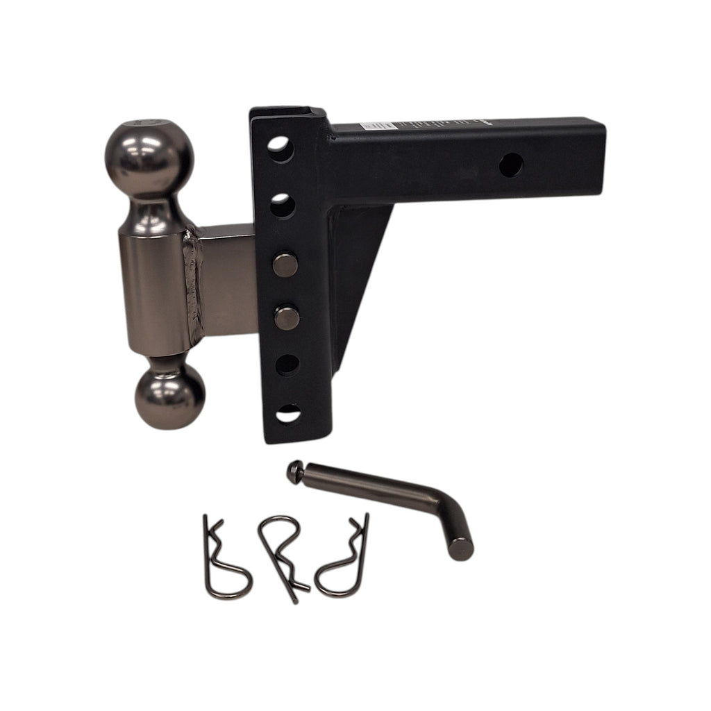 Adjustable Ball Mount – 10,000 lb – 2" Hitch – 6" Rise or Drop - etrailer (e66PR)