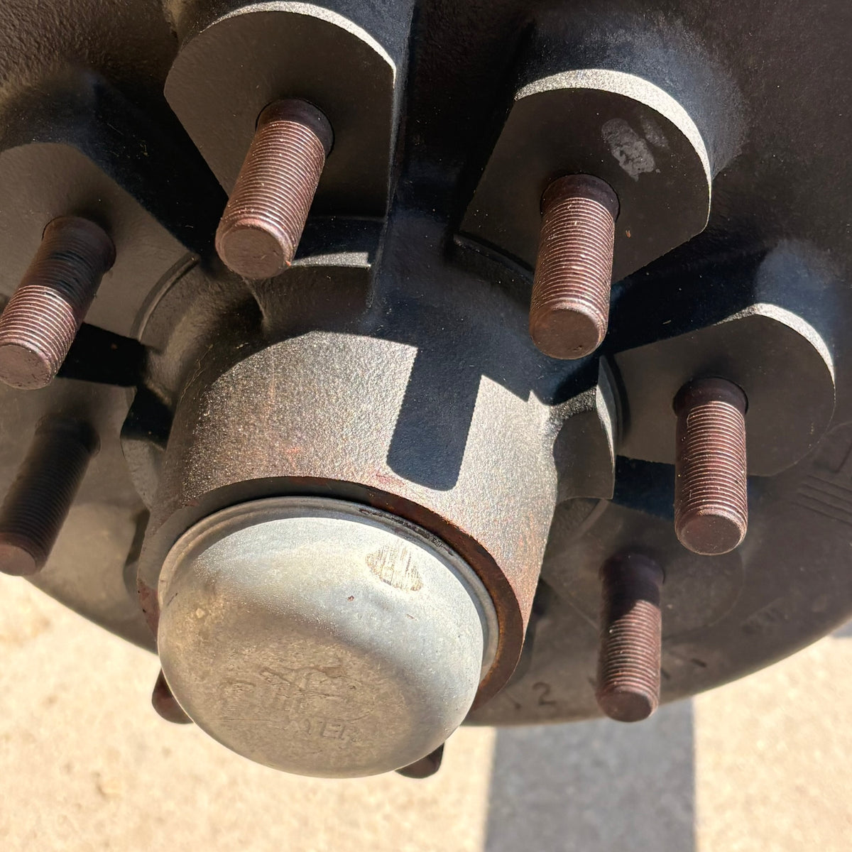 8,000 lb Straight Trailer Axle - 79" HF - 61.5" Bracket - Electric Brakes - 8 Lug