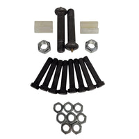 Pair Trailer Suspension Rebuilt Kit Slipper Spring 12" Equalizer Bushings Bolts (EQ-12-REBUILD-KIT)