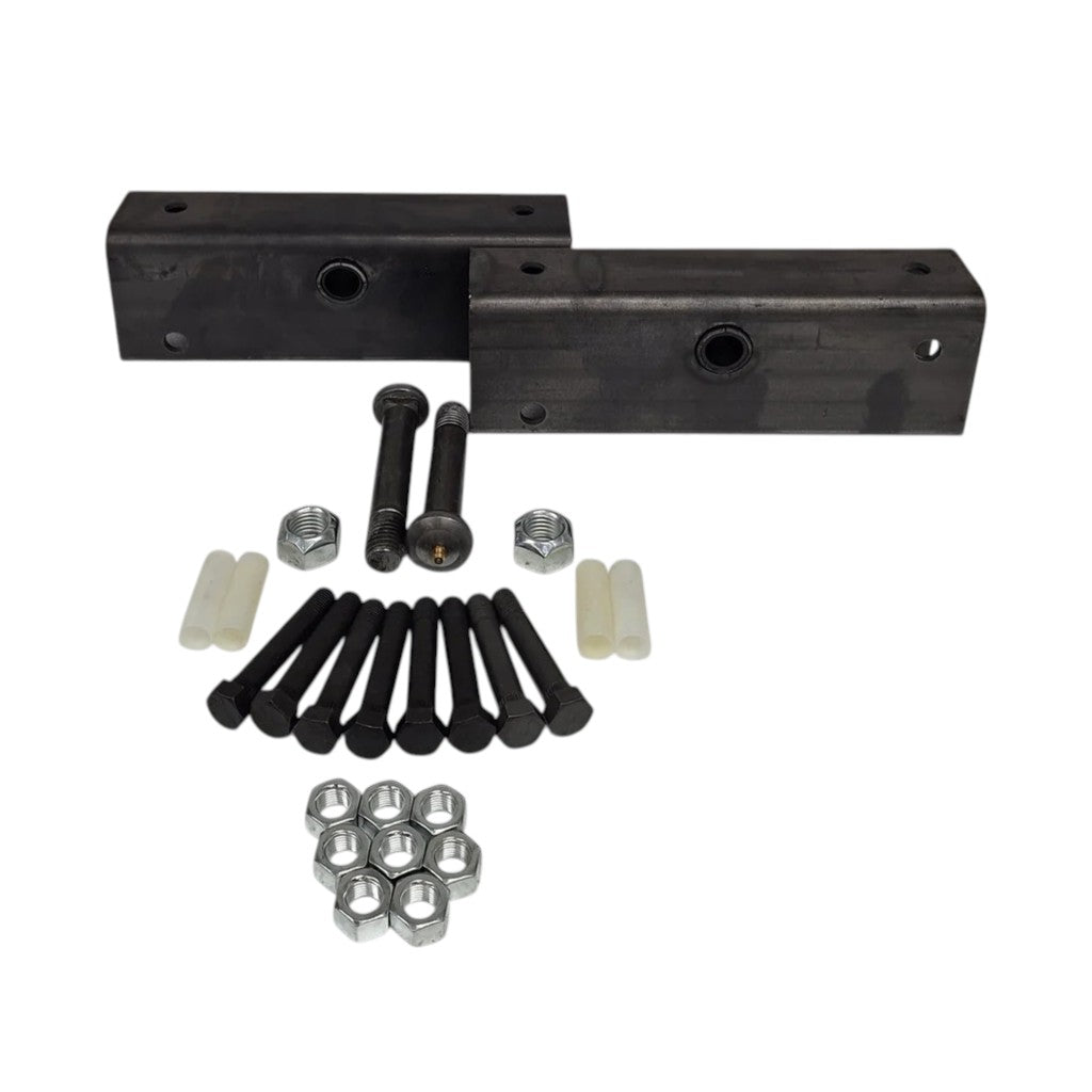 Pair Trailer Suspension Rebuilt Kit Slipper Spring 12" Equalizer Bushings Bolts (EQ-12-REBUILD-KIT)